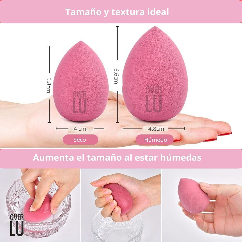 Over Lu – Set 4 Esponja maquillaje facial - Over Lu Over Lu – Set 4 Esponja maquillaje facial - Over Lu